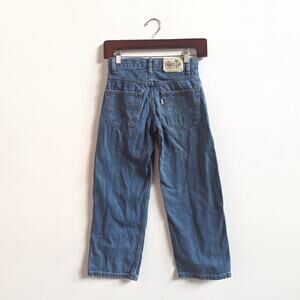 Retro Levi's Silver Tab 8 Reg Boys Straight Jeans Classic Staple Medium Wash